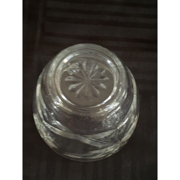 Vintage Anchor Hocking Pressed Cut Glass Cream and  lidded Sugar  bowl Set - Picture 6 of 10